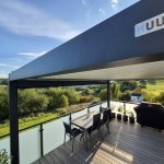 EGHUUN Pergola Mezzo, Louvered Roof, Electric and Remote Controlled photo review