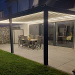 EGHUUN Pergola Mezzo, Louvered Roof, Electric and Remote Controlled photo review
