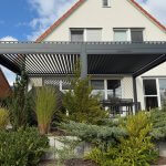 EGHUUN Pergola Mezzo, Louvered Roof, Electric and Remote Controlled photo review