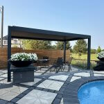 EGHUUN Pergola Mezzo, Louvered Roof, Electric and Remote Controlled photo review