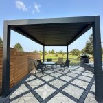 EGHUUN Pergola Mezzo, Louvered Roof, Electric and Remote Controlled photo review