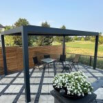 EGHUUN Pergola Mezzo, Louvered Roof, Electric and Remote Controlled photo review